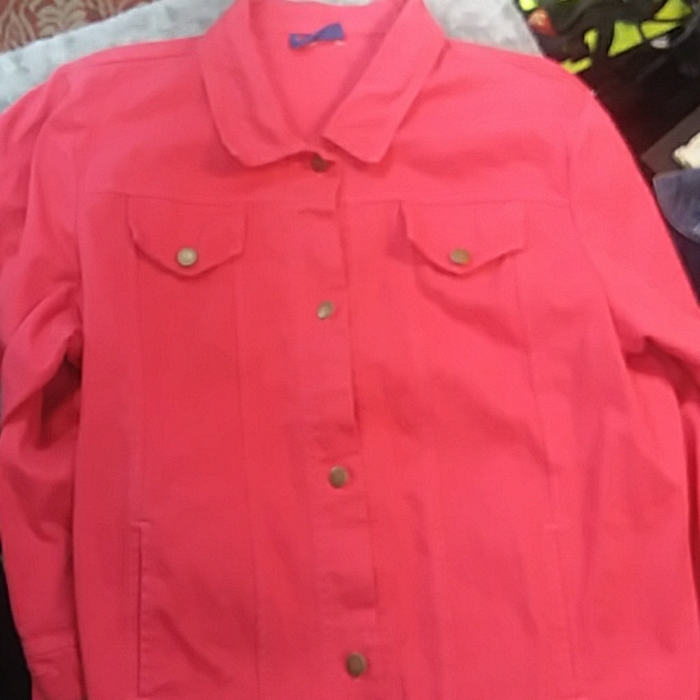 Lord isaac red jean jacket